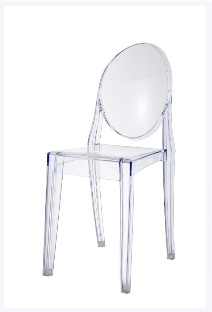 4 pack Ghost Side Chair in Transparent Crystal